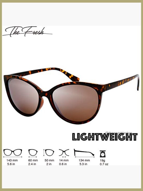Polarized Cat Eye Sunglasses with UV Protection and Gift Box main image 7